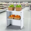Mobil összecsukható promóciós és kiállítási pult 78,5x38x181,5 cm fehér kiállítási stand