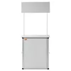 Mobil összecsukható promóciós és kiállítási pult 78,5x38x181,5 cm fehér kiállítási stand