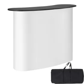   Mobil összecsukható promóciós és kiállítási pult 130x46,5x95 cm tárolópolccal