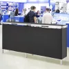 Mobil összecsukható kiállítási és promóciós pult 198x38,5x88 cm fekete mobil rendezvénypult