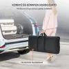 Mobil összecsukható kiállítási és promóciós pult 198x38,5x88 cm fekete mobil rendezvénypult
