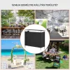 Mobil összecsukható kiállítási és promóciós pult 97,5x38,5x87 cm fekete