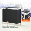 Mobil összecsukható kiállítási és promóciós pult 97,5x38,5x87 cm fekete