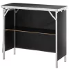 Mobil összecsukható kiállítási és promóciós pult 97,5x38,5x87 cm fekete