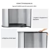 Mobil összecsukható promóciós és kiállítási pult 90x49x94 cm fekete-ezüst