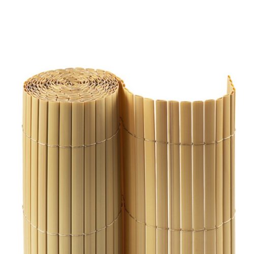  Anti-view artificial reed 140x500 cm in bamboo color fence cover roll wind deflector PVC 