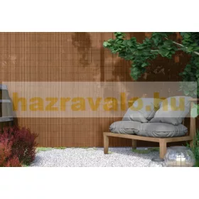 Belátásgátló műnád 90x300 cm barna színű kerítés takaró tekercs szélfogó PVC