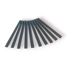   Kerítésbe fűzhető PVC műanyag szalaghoz antracit színben 10 darab tartalék rögzítő klipsz 19cm magas belátásgátló szélfogóhoz