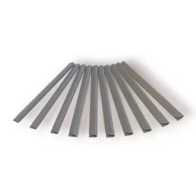   Kerítésbe fűzhető PVC műanyag szalaghoz szürke színben 10 darab tartalék rögzítő klipsz 19cm magas belátásgátló szélfogóhoz