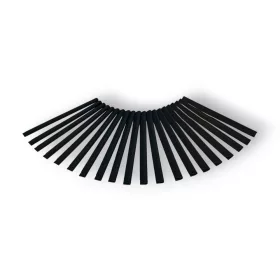   Kerítésbe fűzhető PVC műanyag szalaghoz fekete színben 20 darab tartalék rögzítő klipsz 19cm magas belátásgátló szélfogóhoz