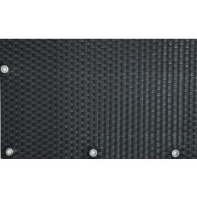   Polirattan belátásgátló szélfogó erkélyre 100 cm magas 20 m tekercs teraszra időjárásálló árnyékoló antracit szín rögzítőkkel ellátott