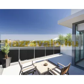 Polirattan belátásgátló szélfogó erkélyre 200 cm magas 20 m tekercs teraszra antracit szín