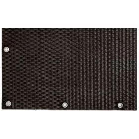 Polirattan belátásgátló szélfogó erkélyre 100x300 cm teraszra időjárásálló árnyékoló két tónusú barn