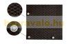Polirattan anti-view windbreak for balcony 100x500 cm for terrace weatherproof shade two-tone brown color with fasteners