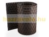 Polyrattan privacy tape 255 cm long 19 cm high two-tone brown wind deflector that can be attached to a fence