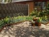 Polyrattan privacy tape 25 meter roll two-tone brown wind deflector that can be attached to a fence