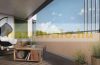 Polyrattan privacy tape, 40 meter roll, wind deflector that can be attached to a beige fence