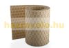 Polyrattan privacy tape, 40 meter roll, wind deflector that can be attached to a beige fence