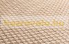 Polyrattan privacy tape, 40 meter roll, wind deflector that can be attached to a beige fence