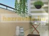 Polyrattan privacy tape, 40 meter roll, wind deflector that can be attached to a beige fence