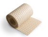 Polyrattan privacy tape, 80 meter roll, wind deflector that can be attached to a beige fence