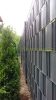 Polyrattan privacy tape, 80 meter roll, wind deflector that can be attached to a beige fence
