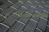 Polyrattan privacy tape, 80 meter roll, wind deflector that can be attached to a beige fence
