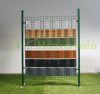 Polyrattan privacy tape, 80 meter roll, wind deflector that can be attached to a beige fence