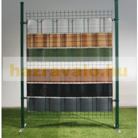   Polirattan belátásgátló szalag 255 cm hosszú 19 cm magas fehér szín kerítésbe fűzhető szélfogó