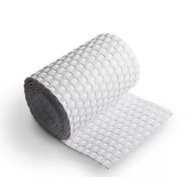   Polirattan belátásgátló szalag 80 méteres tekercs fehér színű kerítésbe fűzhető szélfogó