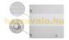 Polyrattan anti-view windbreak for balcony 90 cm high 20 m roll for terrace weatherproof shade white color with fasteners