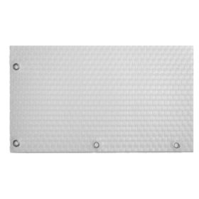   Polirattan belátásgátló szélfogó erkélyre 90x300 cm teraszra időjárásálló árnyékoló fehér szín rögzítőkkel ellátott