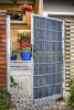 Polyrattan privacy tape, 80-meter roll, wind deflector that can be attached to a black fence