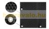 Polyrattan anti-view windbreak for balcony 90 cm high 20 m roll for terrace weatherproof shade black color with fasteners
