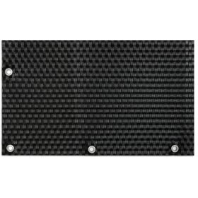   Polirattan belátásgátló szélfogó erkélyre 90x500 cm teraszra időjárásálló árnyékoló fekete szín rögzítőkkel ellátott
