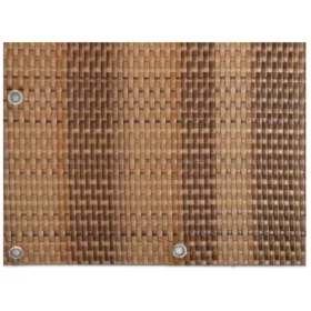 Polirattan belátásgátló szélfogó erkélyre 100 cm magas 20 m tekercs teraszra homok szín