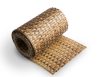 Polyrattan privacy tape 80 meter roll two-tone sand color fence windbreak 