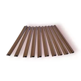   Kerítésbe fűzhető polirattan szalaghoz világos barna színben 10 darab tartalék rögzítő klipsz szélfogóhoz