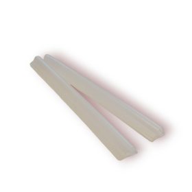 Kerítésbe fűzhető polirattan szalaghoz 2 darab tartalék rögzítő klipsz szélfogóhoz áttetsző színben