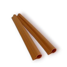   Kerítésbe fűzhető polirattan szalaghoz két tónusú homok színben 2 darab tartalék rögzítő klipsz szélfogóhoz