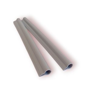   Kerítésbe fűzhető polirattan szalaghoz világos szürke színben 2 darab tartalék rögzítő klipsz szélfogóhoz világos