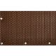 Polyrattan anti-view windbreak for balcony 200 cm high 20 m roll for terrace weatherproof shade honey brown color with fasteners