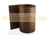 Polyrattan privacy tape 255 cm long 19 cm high honey color Wind deflector that can be attached to a fence
