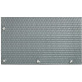   Polirattan belátásgátló szélfogó erkélyre 90x300 cm teraszra időjárásálló árnyékoló szürke szín rögzítőkkel ellátott