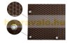Polirattan anti-view windbreak for balcony 100 cm high 20 m roll for terrace weatherproof shade light brown color with fasteners