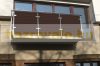 Polirattan anti-view windbreak for balcony 100 cm high 20 m roll for terrace weatherproof shade light brown color with fasteners