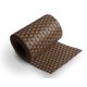 Polyrattan privacy tape 255 cm long 19 cm high light brown wind deflector that can be attached to a fence