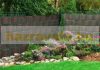 Polyrattan privacy tape 255 cm long 19 cm high light brown wind deflector that can be attached to a fence