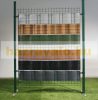 Polyrattan privacy tape 255 cm long 19 cm high light brown wind deflector that can be attached to a fence