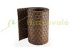 Polyrattan privacy tape, 25 meter roll, light brown, wind deflector that can be attached to a fence